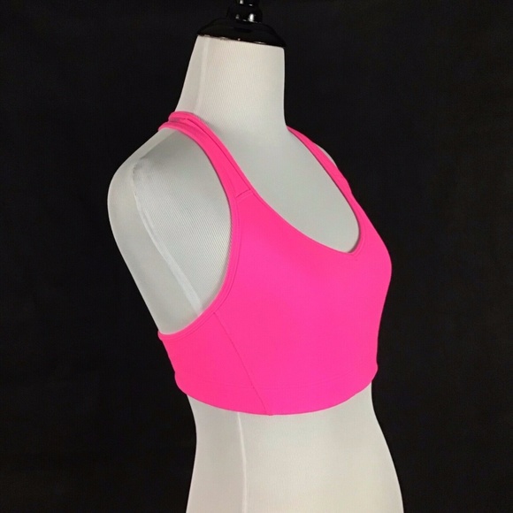 ❌SOLD❌ VSX Player Racerback Sports Bra Neon Pink - Picture 2 of 5